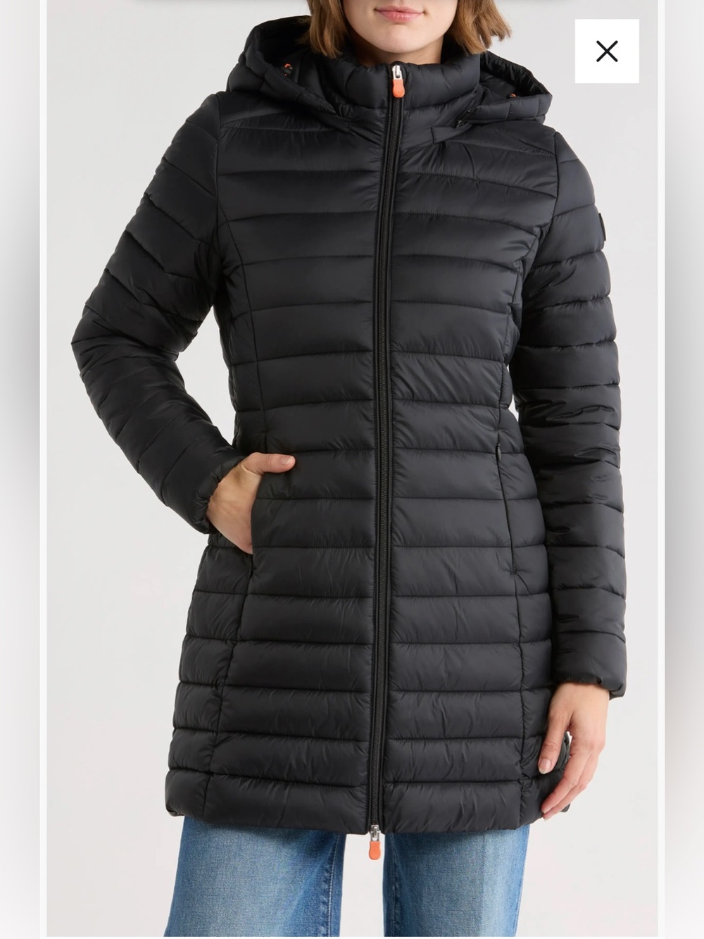 Save The Duck longline Cate puffer jacket